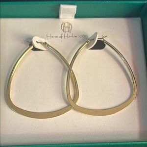 House of Harlow 1960 Gold Teardrop Earrings